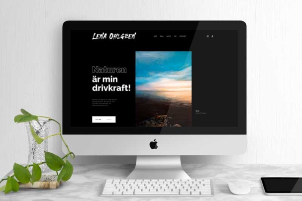 Lena Ohlgren webbsida